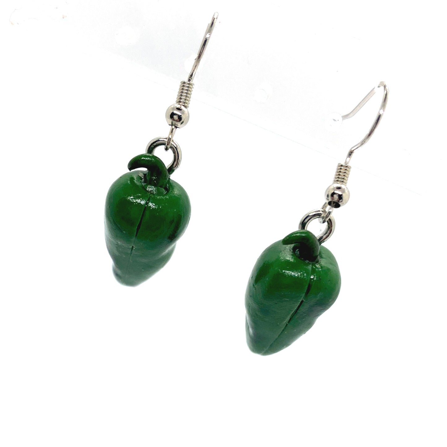 Poblano Peppers, Chiles Earrings