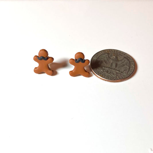 Tiny Gingerbread Men con Mustaches